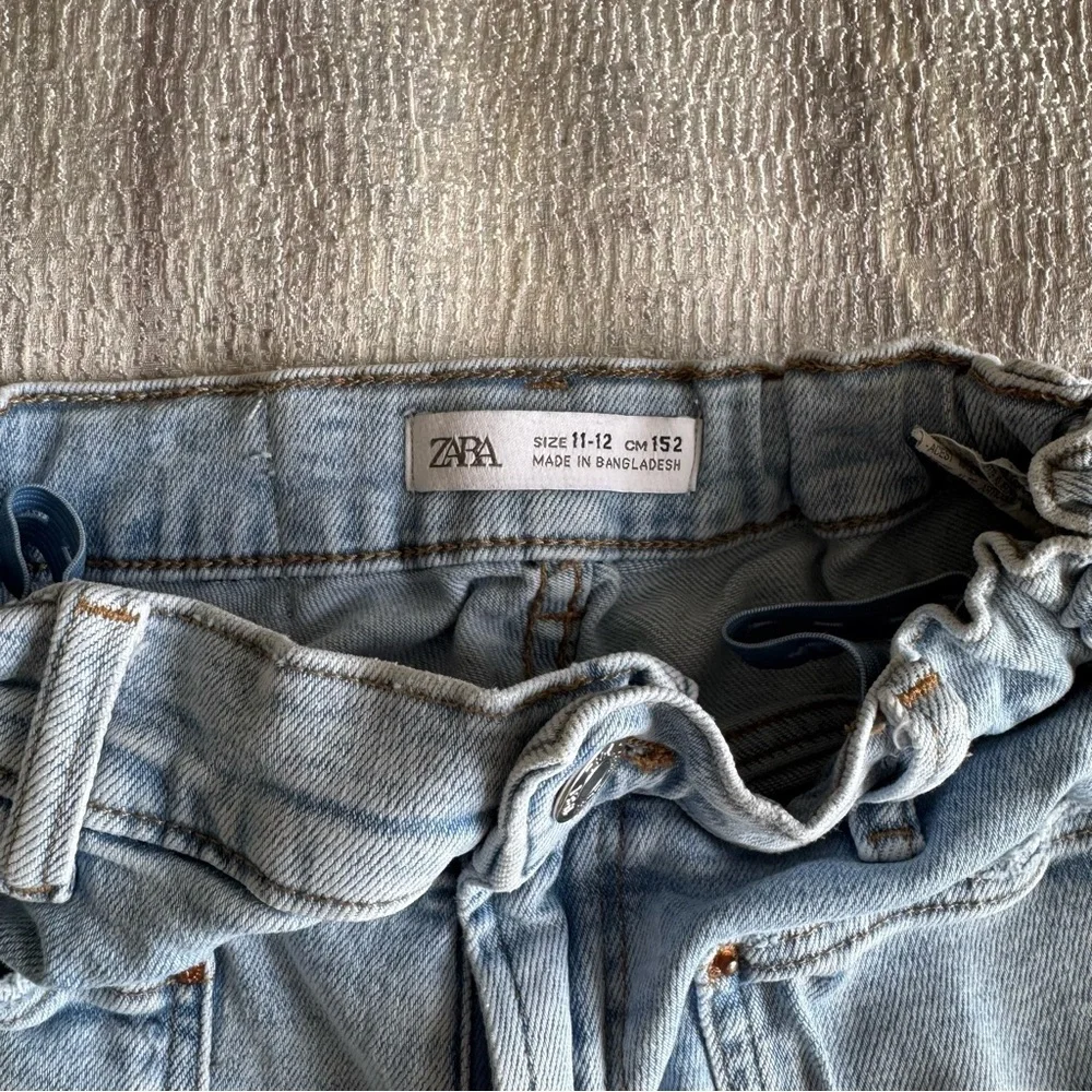 Zara Light Blue Flare Kids Jeans, Size 11-12